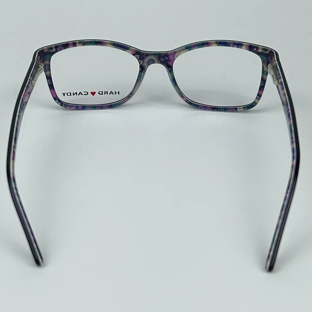 Hard Candy HC29 Dpur Womens Eyeglasses Frame Black Plastic Full Rim 50-17-135 mm